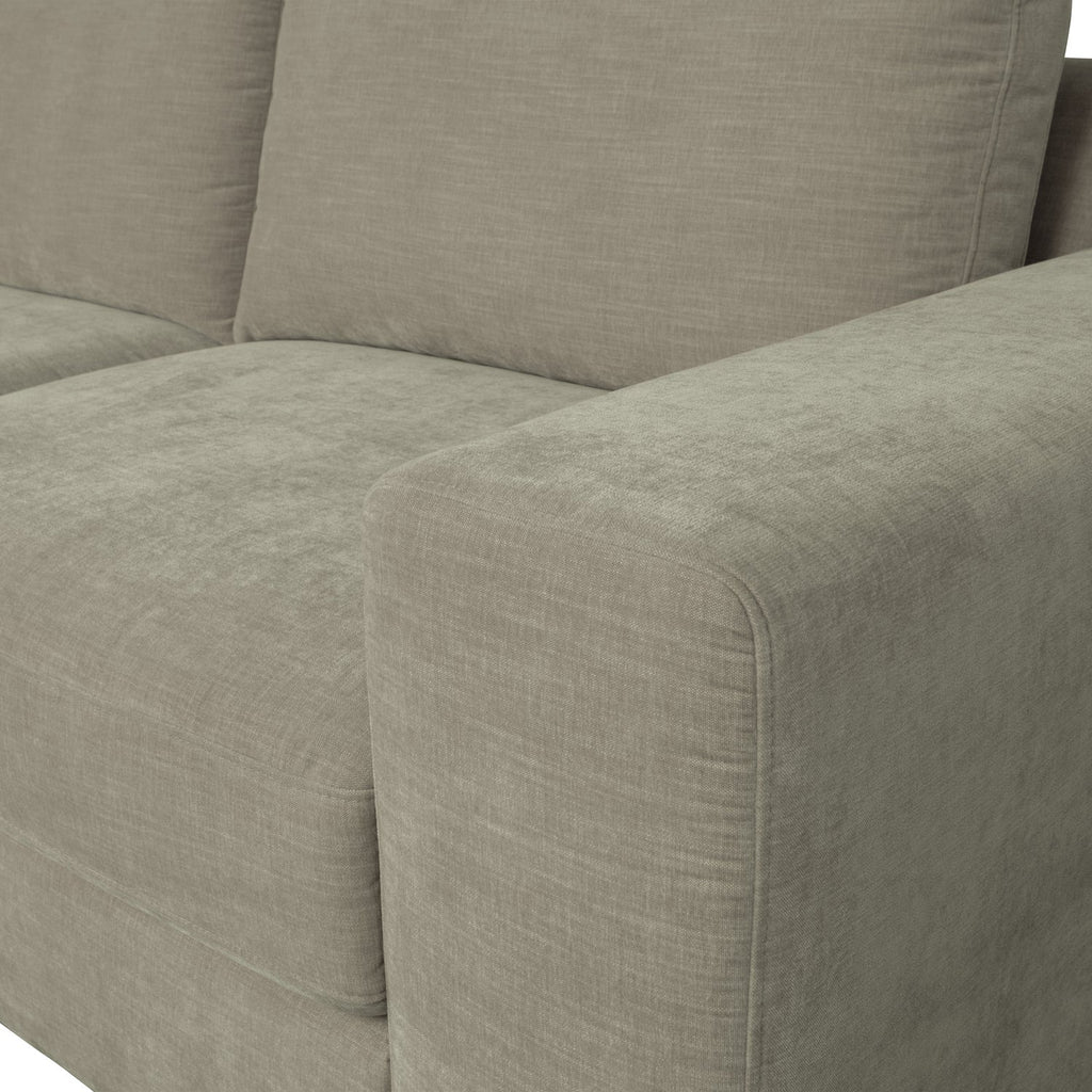 FAMILY 1-SEATER ELEMENT ARM RIGHT WARM GREY