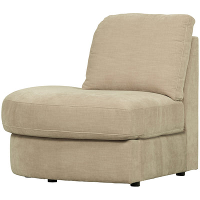 FAMILY 1-SEATER ELEMENT ROUND CORNER LEFT SAND