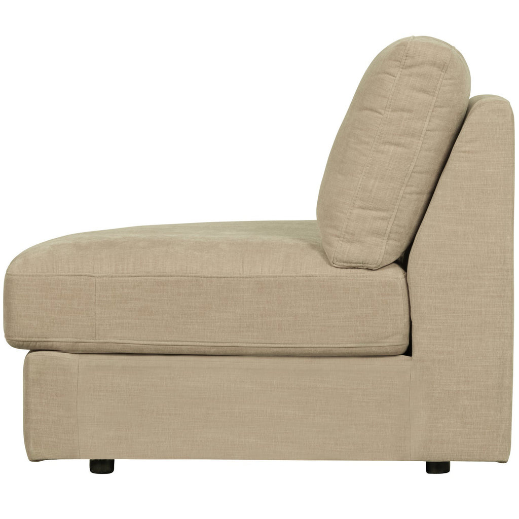 FAMILY 1-SEATER ELEMENT ROUND CORNER LEFT SAND