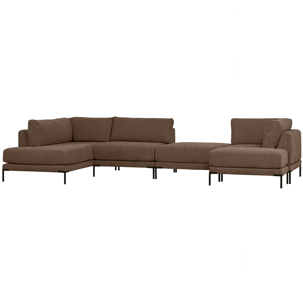 COUPLE LOUNGE ELEMENT LEFT CHOCOLATE BROWN