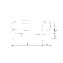 Carica l'immagine nel visualizzatore di Gallery, COUPLE POUF 50CM CHOCOLATE BROWN