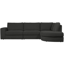 Laden Sie das Bild in den Galerie-Viewer, FAMILY CORNER SOFA ROUNDED RIGHT ANTHRACITE