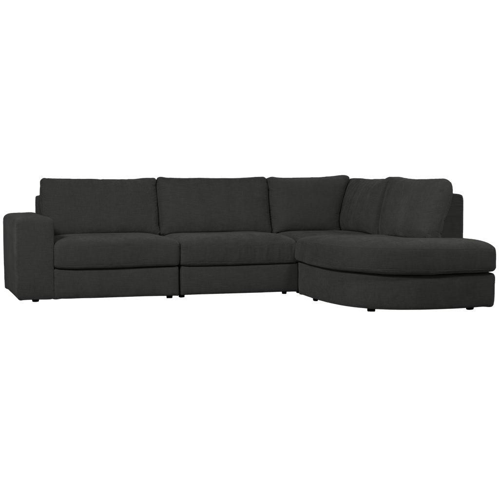 FAMILY CORNER SOFA ROUNDED RIGHT ANTHRACITE