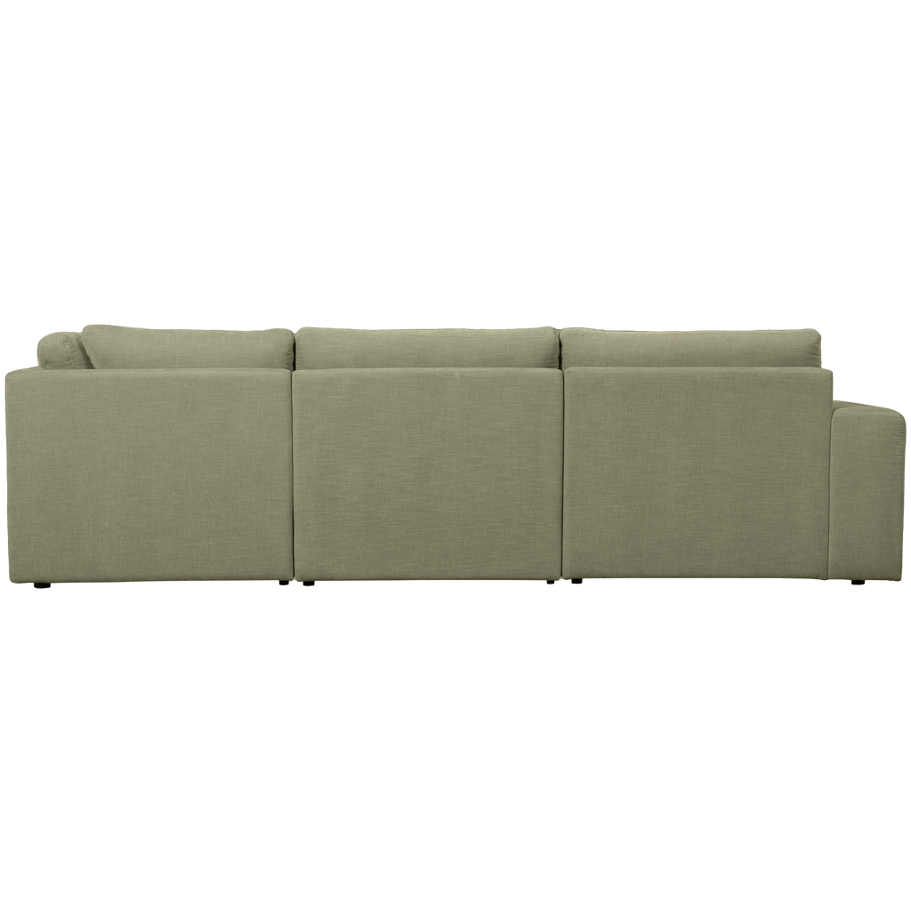 FAMILY CORNER SOFA ROUNDED RIGHT GREEN