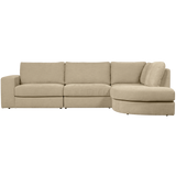 FAMILY CORNER SOFA ROUNDED RIGHT SAND