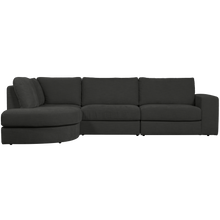 Carica l'immagine nel visualizzatore di Gallery, FAMILY CORNER SOFA ROUNDED LEFT ANTHRACITE