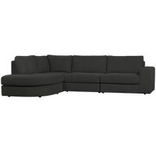 Carica l'immagine nel visualizzatore di Gallery, FAMILY CORNER SOFA ROUNDED LEFT ANTHRACITE