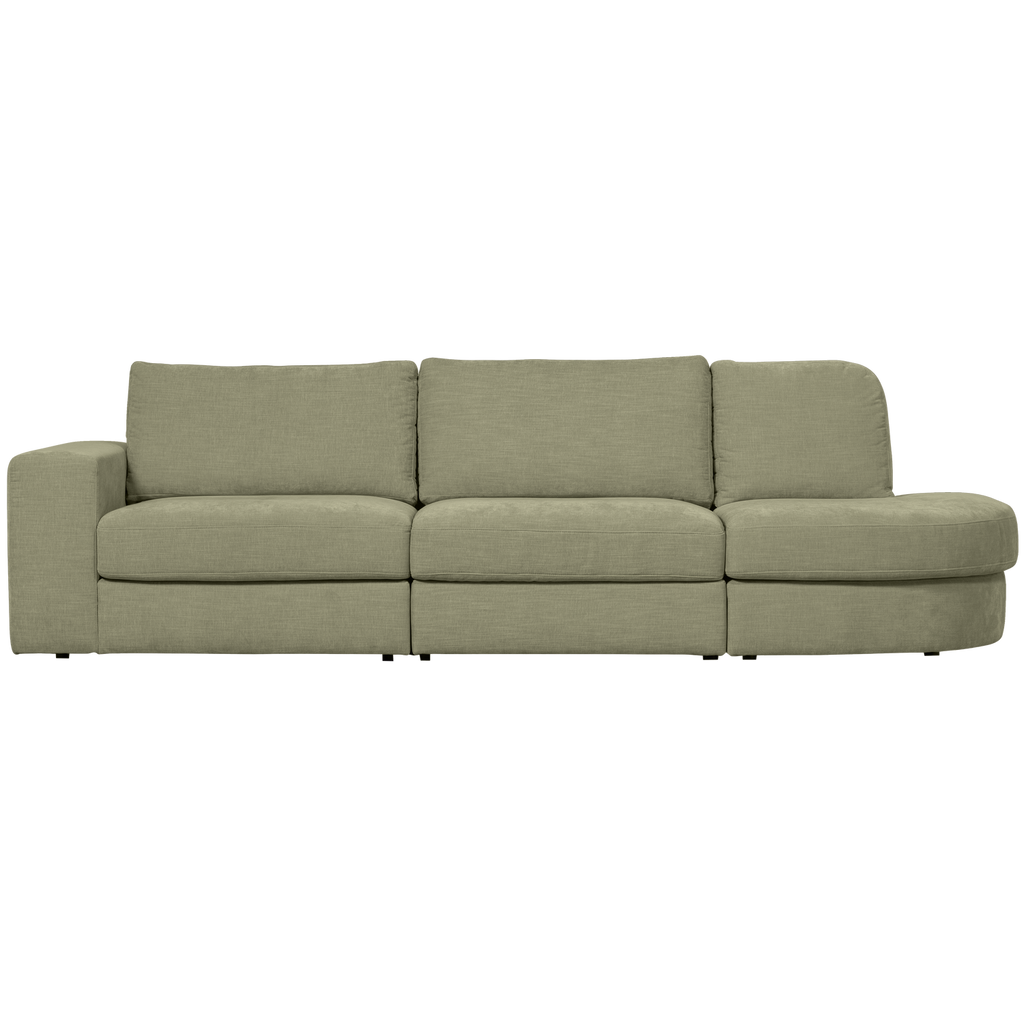 FAMILY 2,5-SEATER SOFA ROUNDED RIGHT GREEN