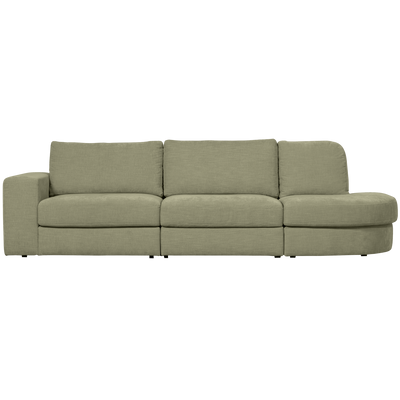 FAMILY 2,5-SEATER SOFA ROUNDED RIGHT GREEN