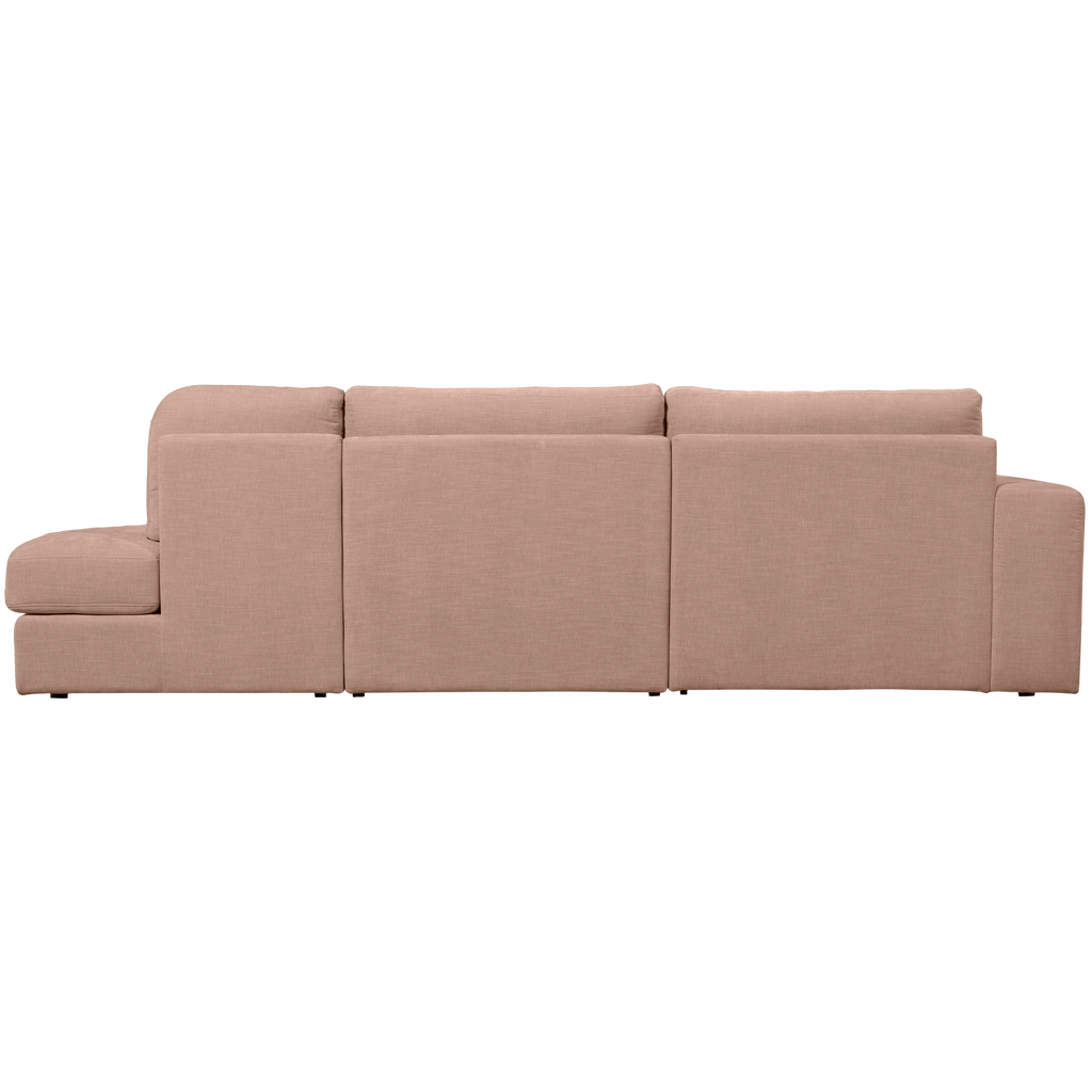FAMILY 2,5-SEATER SOFA ROUNDED RIGHT PINK