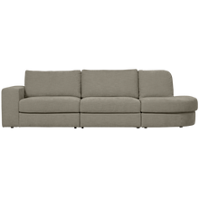 Carica l'immagine nel visualizzatore di Gallery, FAMILY 2,5-SEATER SOFA ROUNDED RIGHT WARM GREY