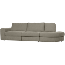 Carica l'immagine nel visualizzatore di Gallery, FAMILY 2,5-SEATER SOFA ROUNDED RIGHT WARM GREY