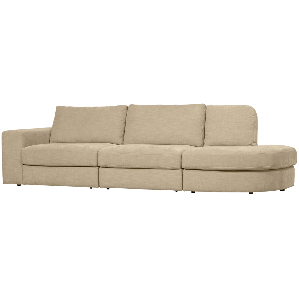 FAMILY 2,5-SEATER SOFA ROUNDED RIGHT SAND