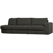 Laden Sie das Bild in den Galerie-Viewer, FAMILY 2,5-SEATER SOFA ROUNDED LEFT ANTHRACITE
