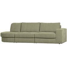 Laden Sie das Bild in den Galerie-Viewer, FAMILY 2,5-SEATER SOFA ROUNDED LEFT GREEN