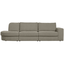 Laden Sie das Bild in den Galerie-Viewer, FAMILY 2,5-SEATER SOFA ROUNDED LEFT WARM GREY