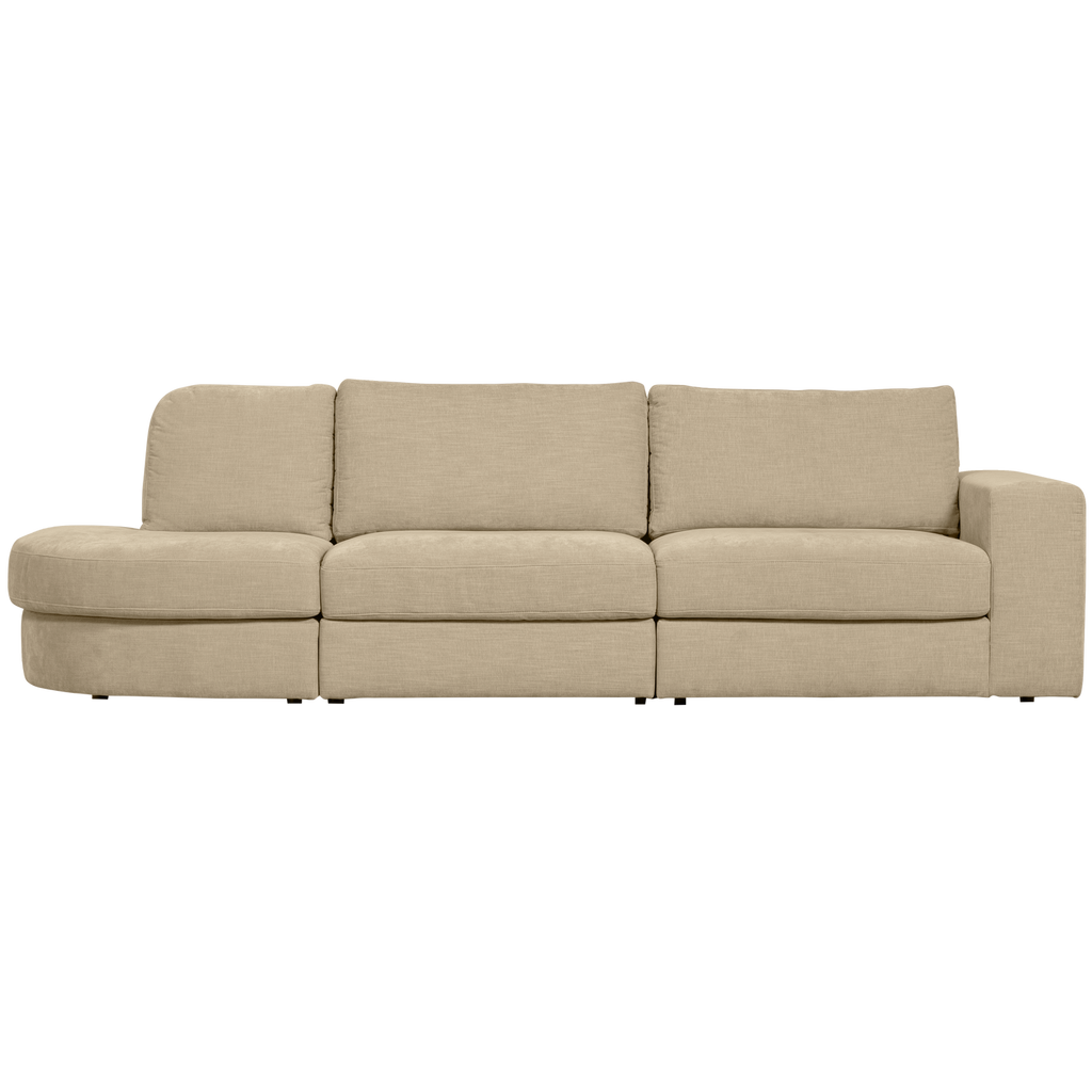 FAMILY 2,5-SEATER SOFA ROUNDED LEFT SAND
