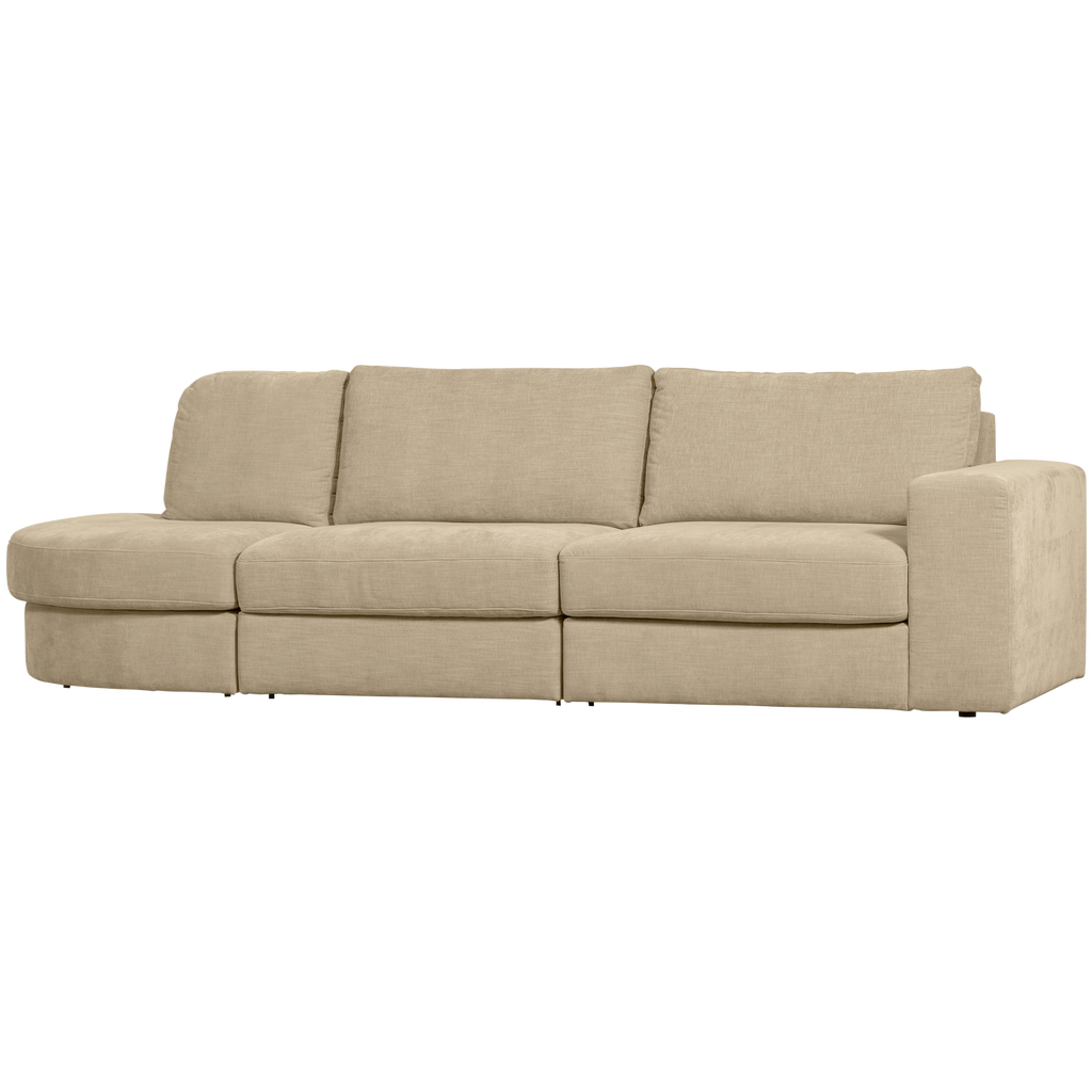 FAMILY 2,5-SEATER SOFA ROUNDED LEFT SAND