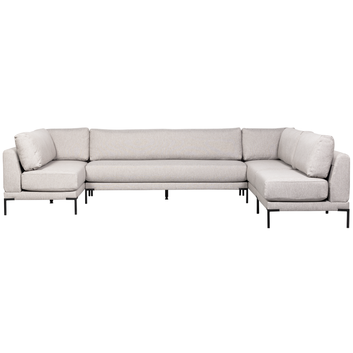 COUPLE DINING BENCH CORNER ELEMENT RIGHT LIGHT GREY
