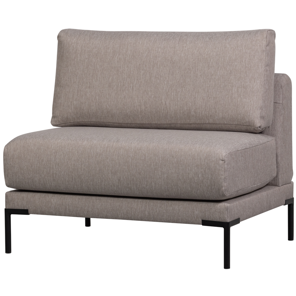 COUPLE DINING BENCH ELEMENT 100CM TAUPE