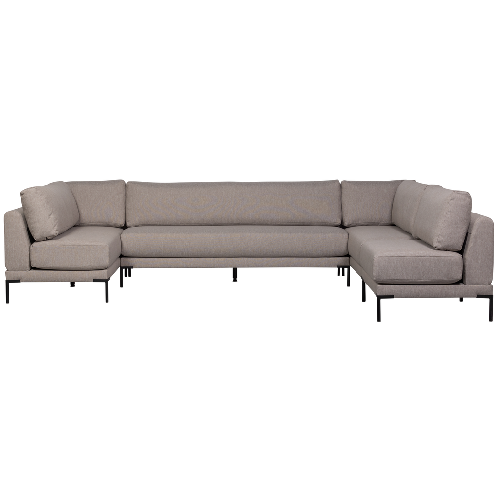 COUPLE DINING BENCH ELEMENT 200CM TAUPE