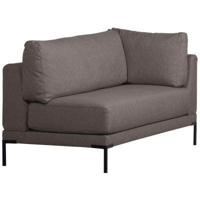 COUPLE DINING BENCH CORNER ELEMENT LEFT GREY