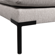 Laden Sie das Bild in den Galerie-Viewer, COUPLE DINING BENCH CORNER ELEMENT LEFT LIGHT GREY