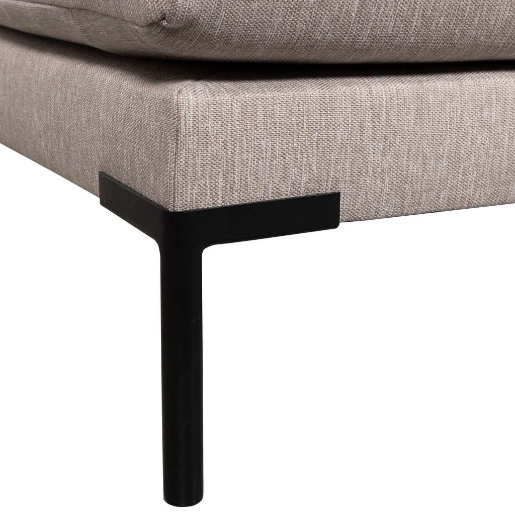 COUPLE DINING BENCH CORNER ELEMENT LEFT NATURAL