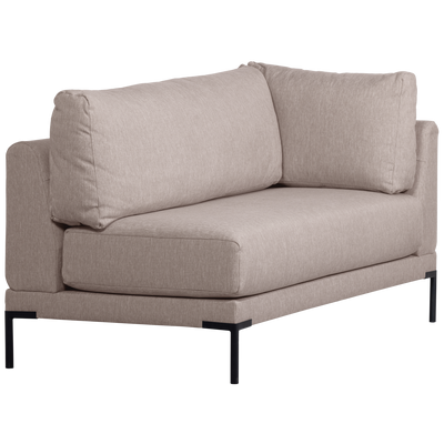 COUPLE DINING BENCH CORNER ELEMENT LEFT NATURAL