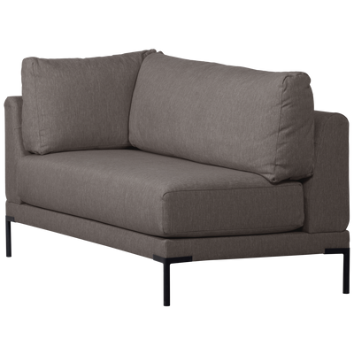 COUPLE DINING BENCH CORNER ELEMENT RIGHT GREY