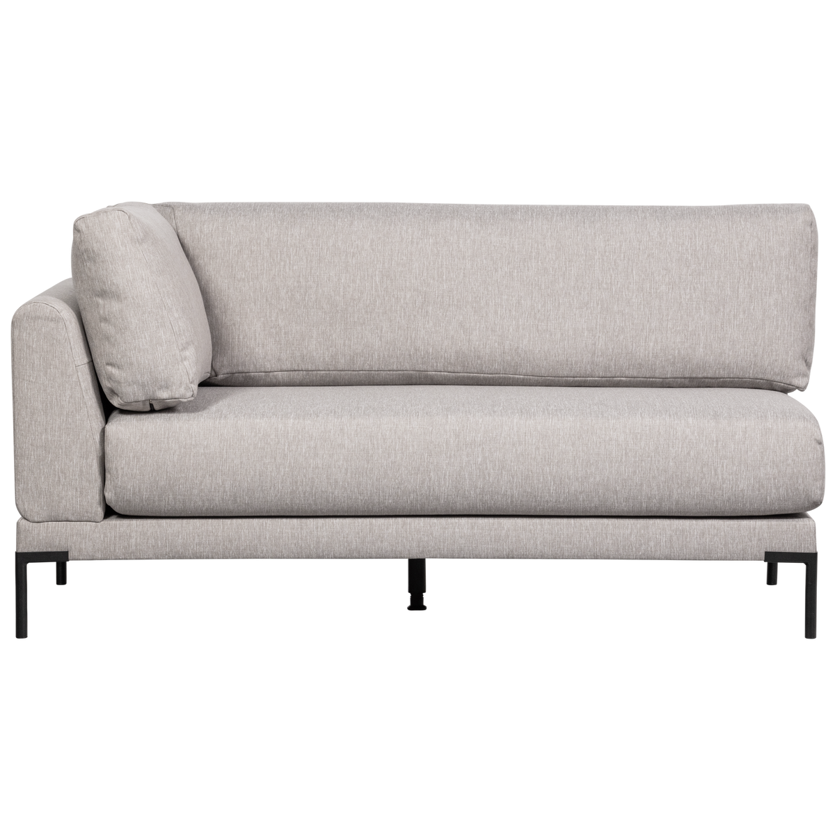 COUPLE DINING BENCH CORNER ELEMENT RIGHT LIGHT GREY