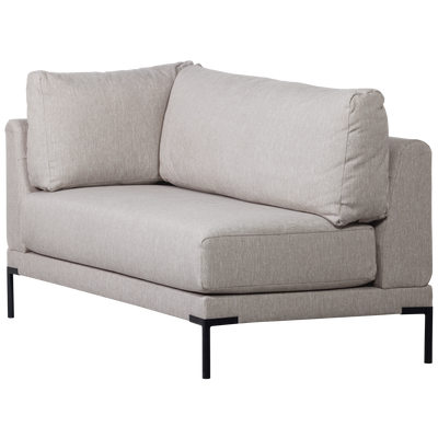 COUPLE DINING BENCH CORNER ELEMENT RIGHT LIGHT GREY