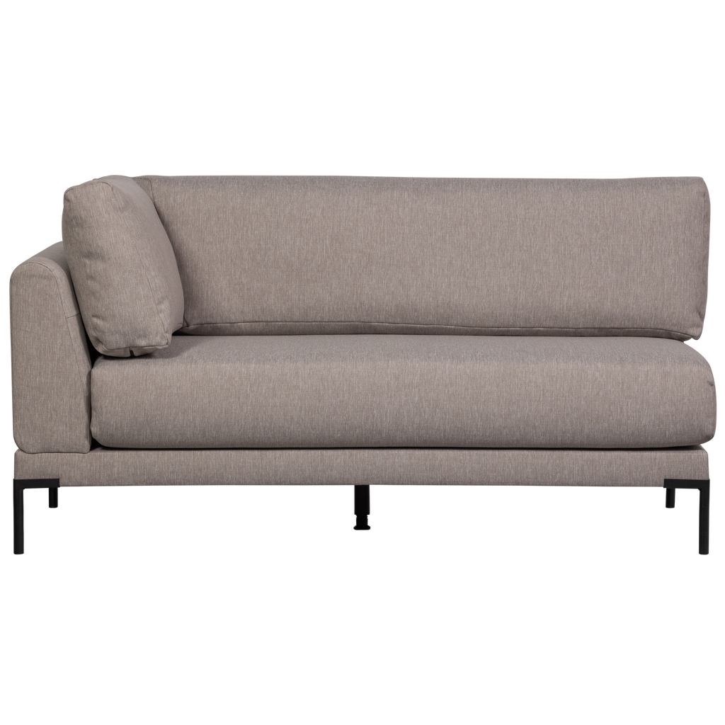 COUPLE DINING BENCH CORNER ELEMENT RIGHT TAUPE