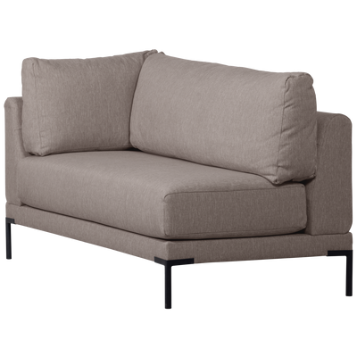 COUPLE DINING BENCH CORNER ELEMENT RIGHT TAUPE