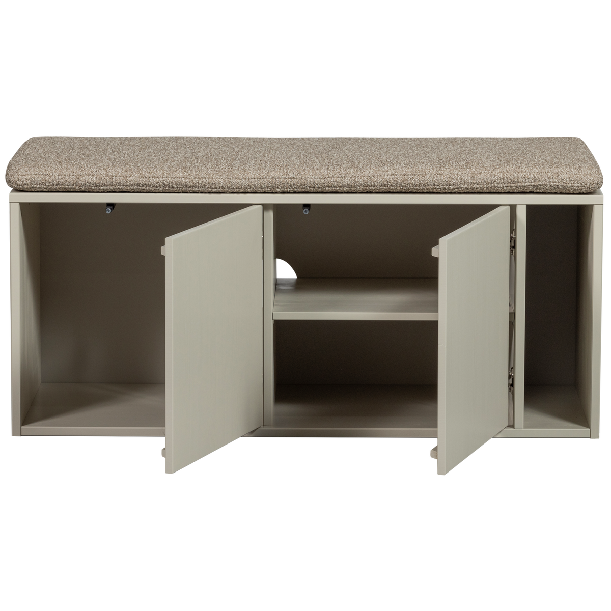 SETTLE DOWN TV UNIT/BENCH 108CM DUST WITH SEATCUSHION [fsc]
