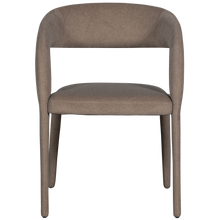 Load image into Gallery viewer, ARMS DINING CHAIR FELT BROWN