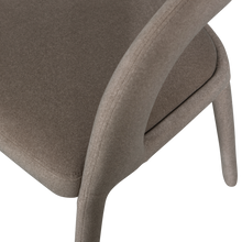 Load image into Gallery viewer, ARMS DINING CHAIR FELT BROWN