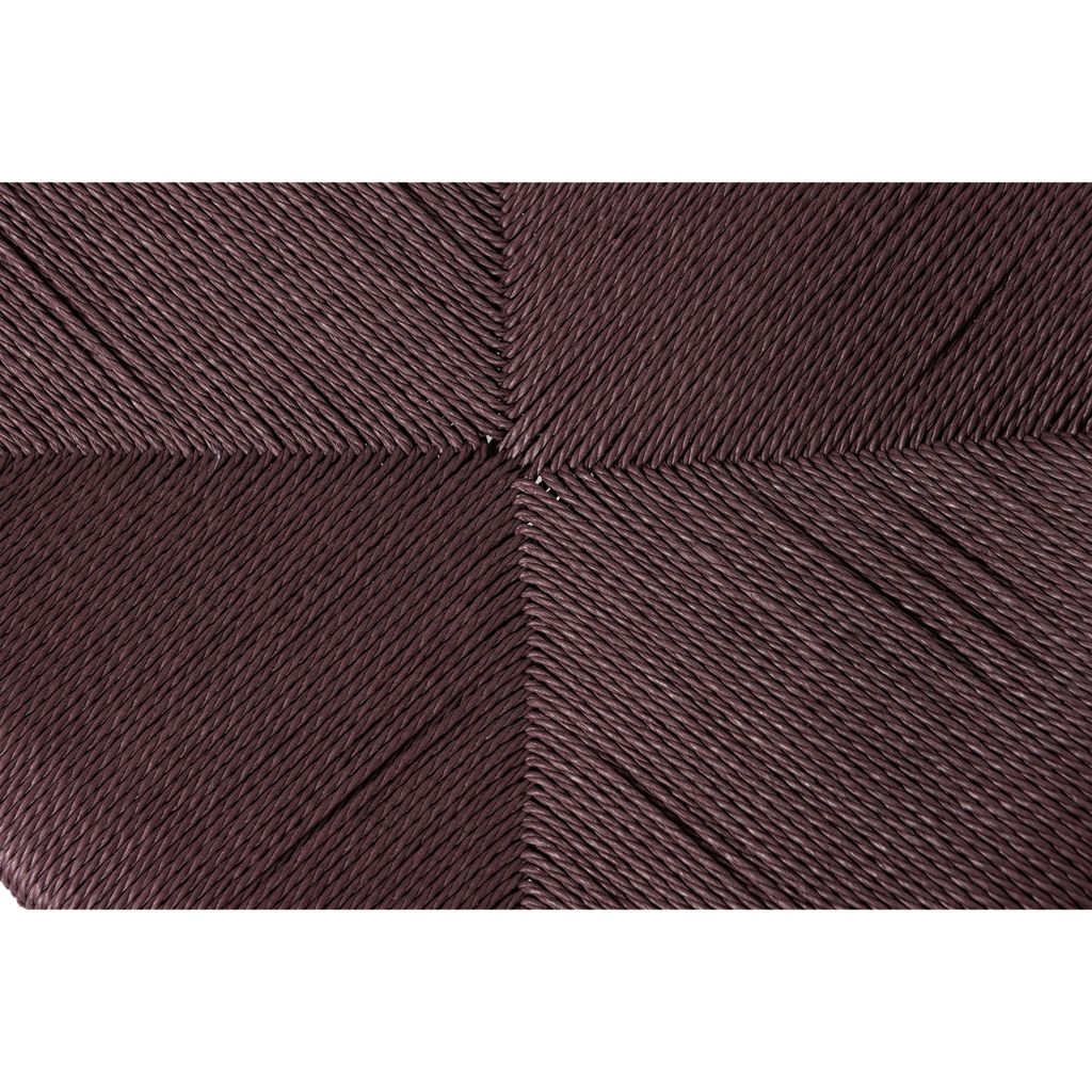 EMBRACE DINING CHAIR BRAIDED SEAT BEECH WOOD DARK BROWN