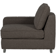 Cargar imagen en el visor de la galería, LAZY 1-SEATER ELEMENT ARM LEFT BOUCLE ANTHRACITE