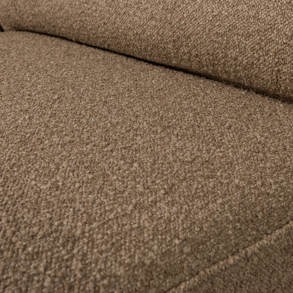 LAZY 1-SEATER ELEMENT ARM RIGHT BOUCLE BROWN