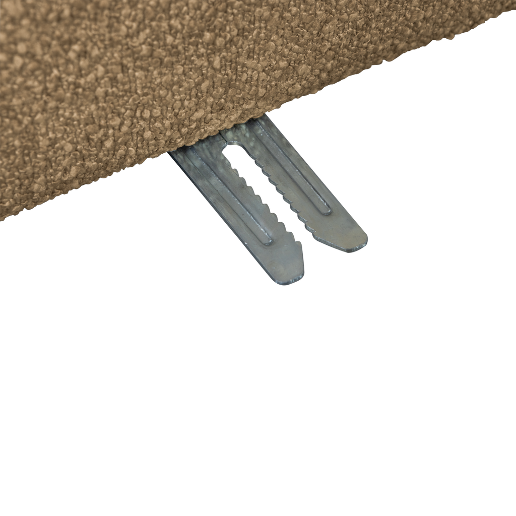 LAZY 1-SEATER ELEMENT ARM LEFT BOUCLE BROWN