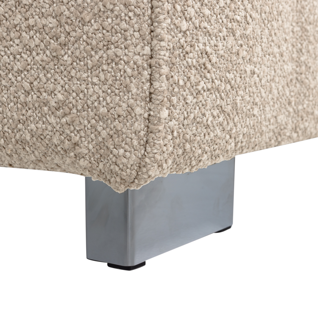 LAZY 1-SEATER ELEMENT ARM RIGHT BOUCLE NATURAL