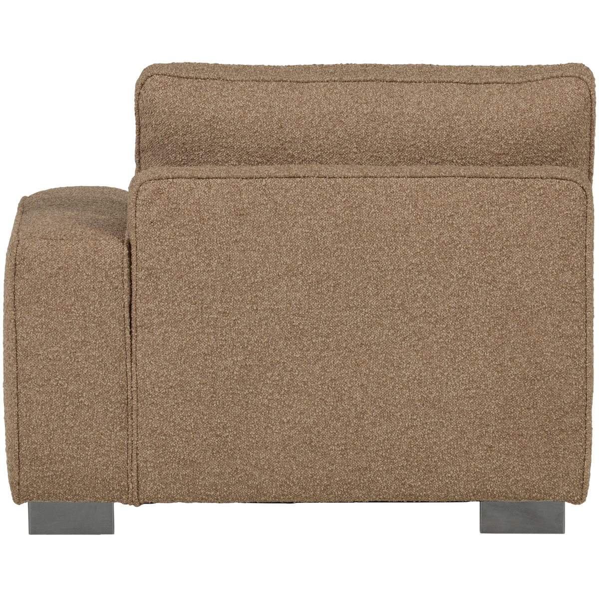 LAZY 1-SEATER ELEMENT ARM RIGHT BOUCLE BROWN
