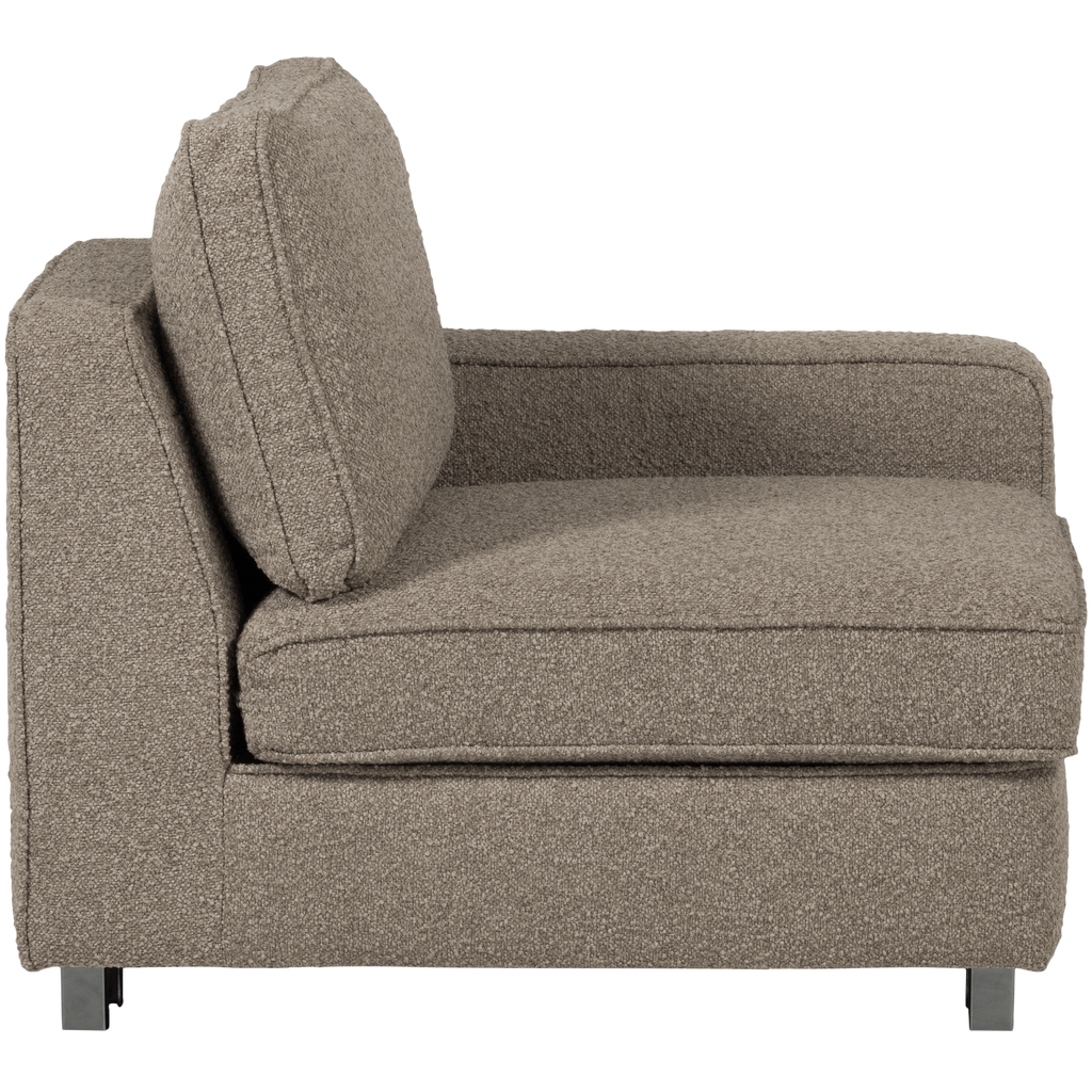 LAZY 1-SEATER ELEMENT ARM RIGHT BOUCLE SAND