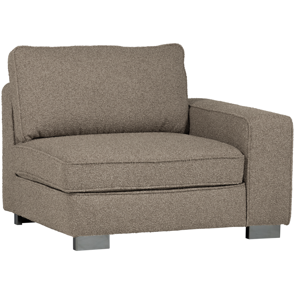 LAZY 1-SEATER ELEMENT ARM RIGHT BOUCLE SAND