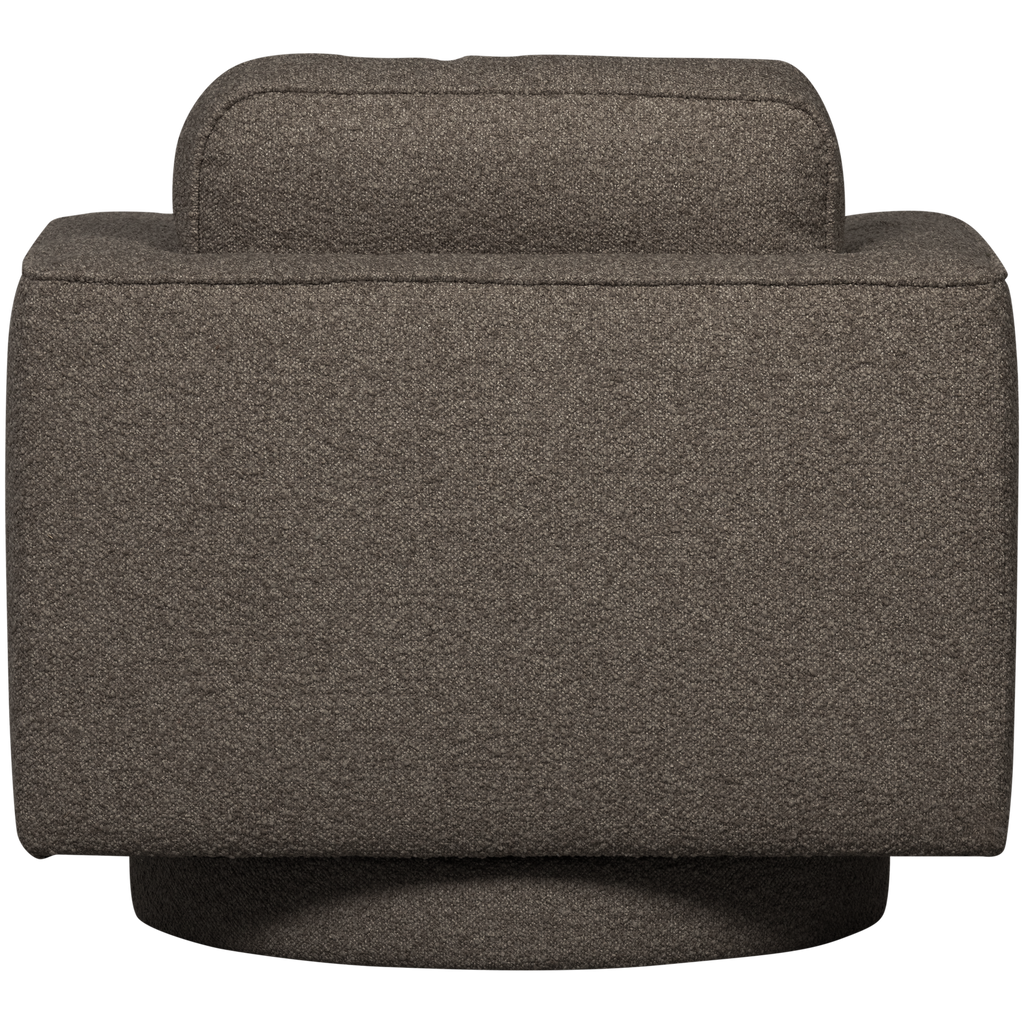 LAZY SWIVEL ARMCHAIR BOUCLE ANTHRACITE