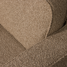 Cargar imagen en el visor de la galería, LAZY SWIVEL ARMCHAIR BOUCLE BROWN