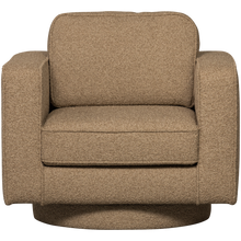 Cargar imagen en el visor de la galería, LAZY SWIVEL ARMCHAIR BOUCLE BROWN