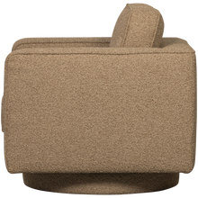 Cargar imagen en el visor de la galería, LAZY SWIVEL ARMCHAIR BOUCLE BROWN