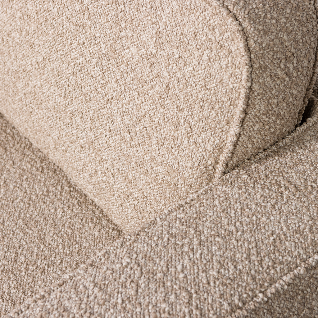 LAZY SWIVEL ARMCHAIR BOUCLE NATURAL